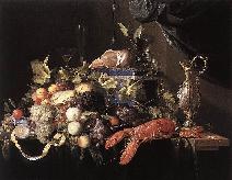 Classical Still Life, Fruits on Table